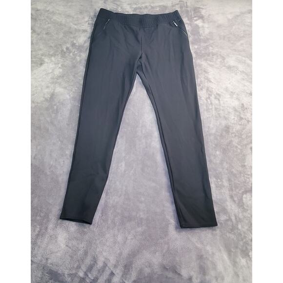 Armani Exchange Size XL Black Joggers Pants Womens Zipper Bags Moda C21-13 - Picture 1 of 8